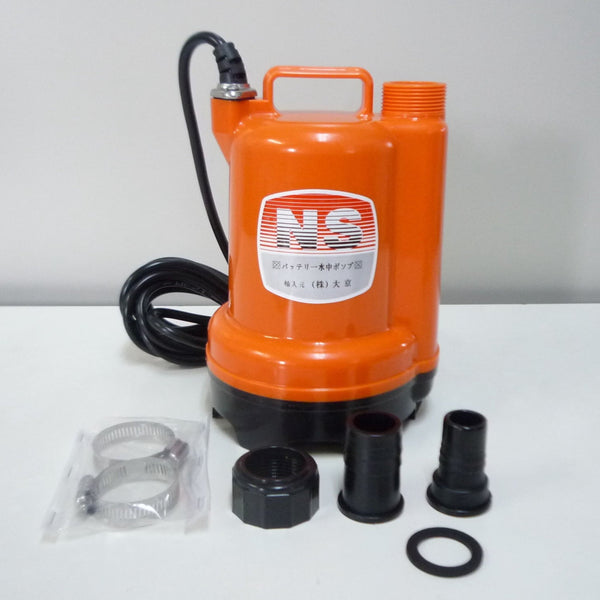 船内の生け簀の水抜き用として使用したり、船内のデッキ等に掃除をする際海水のくみ上げに使用します